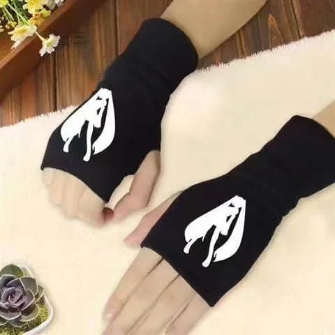 Naruto Anime Cosplay Black Gloves
