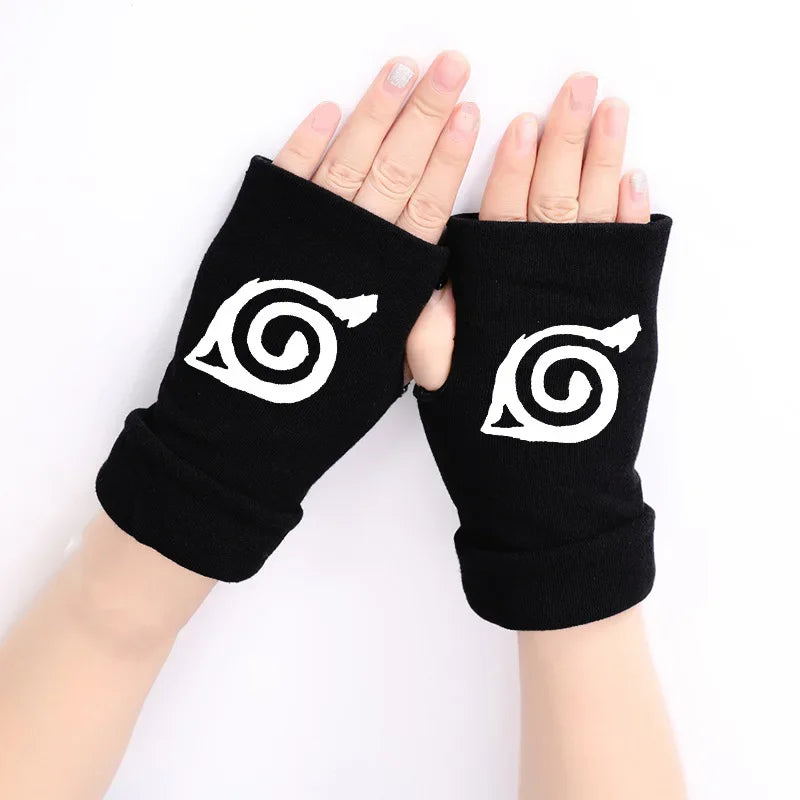 Naruto Anime Cosplay Black Gloves