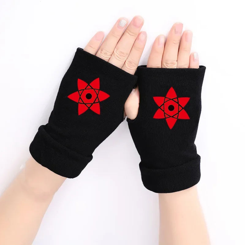 Naruto Anime Cosplay Black Gloves