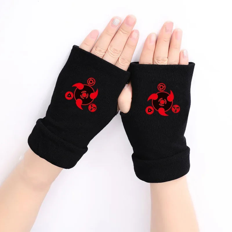 Naruto Anime Cosplay Black Gloves