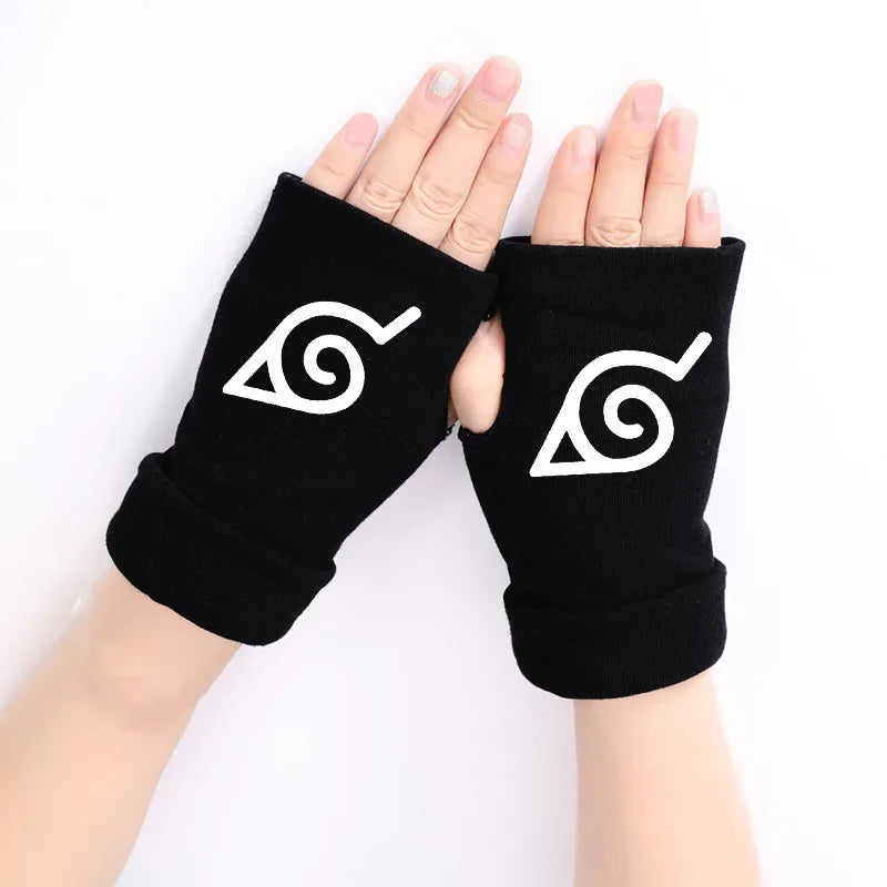 Naruto Anime Cosplay Black Gloves