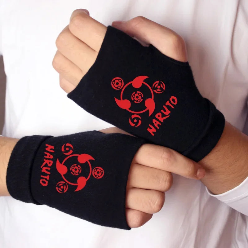 Naruto Anime Cosplay Black Gloves