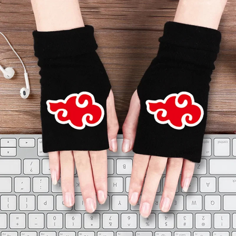 Naruto Anime Cosplay Black Gloves