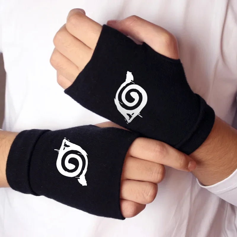 Naruto Anime Cosplay Black Gloves