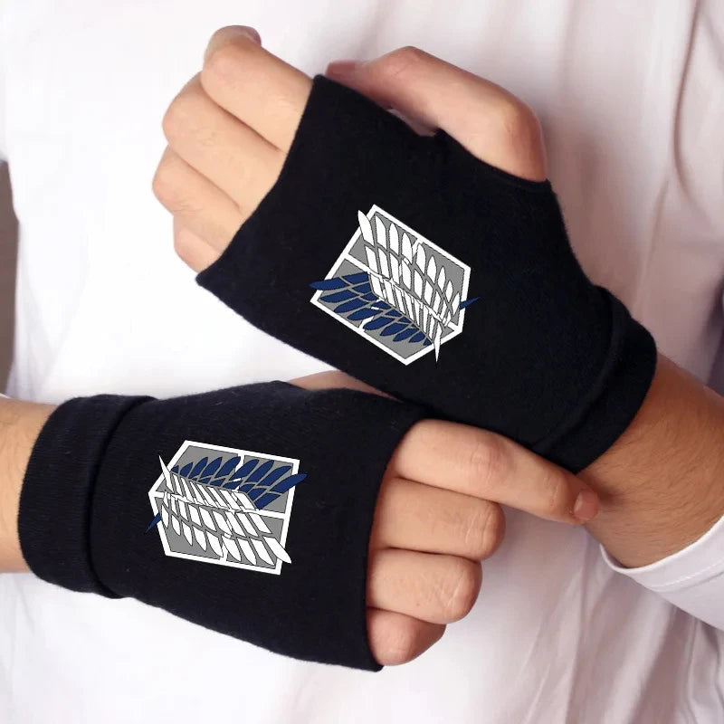 Naruto Anime Cosplay Black Gloves