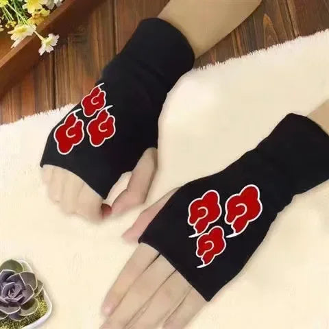 Naruto Anime Cosplay Black Gloves