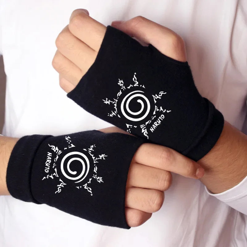 Naruto Anime Cosplay Black Gloves
