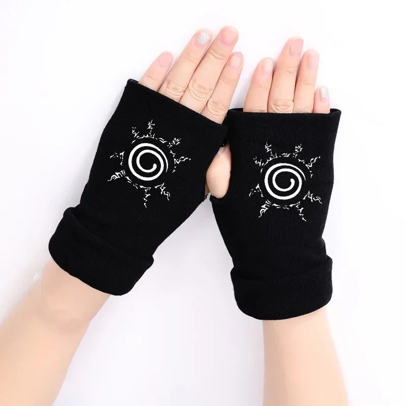 Naruto Anime Cosplay Black Gloves