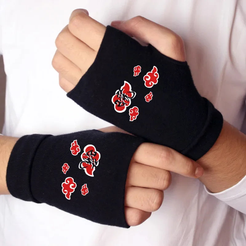 Naruto Anime Cosplay Black Gloves