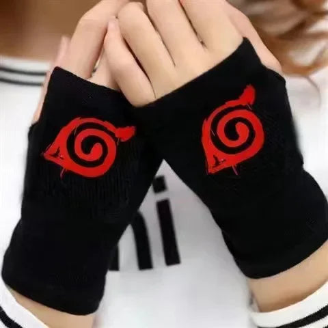 Naruto Anime Cosplay Black Gloves