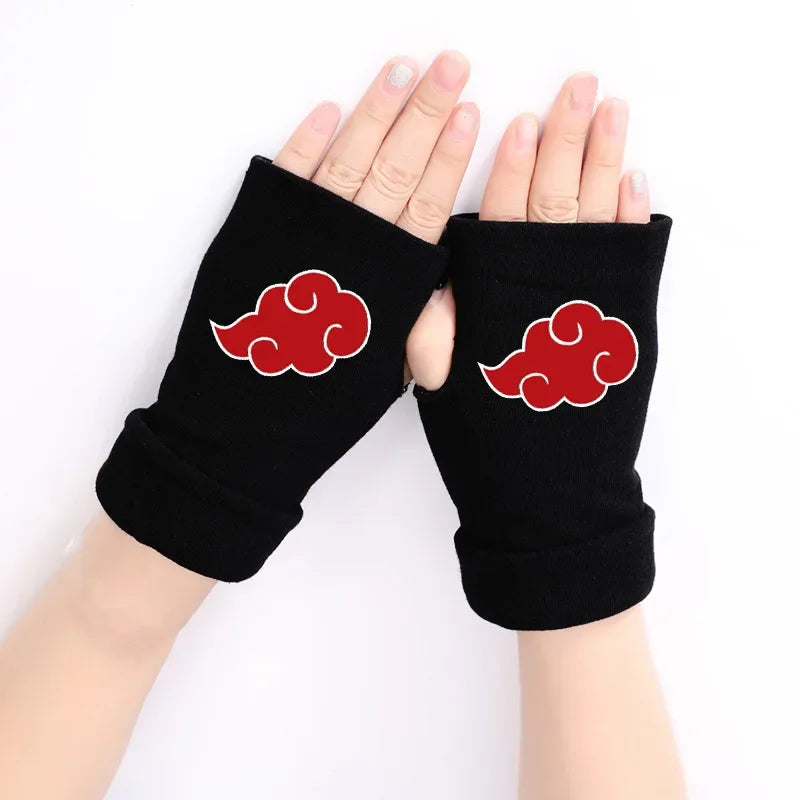 Naruto Anime Cosplay Black Gloves