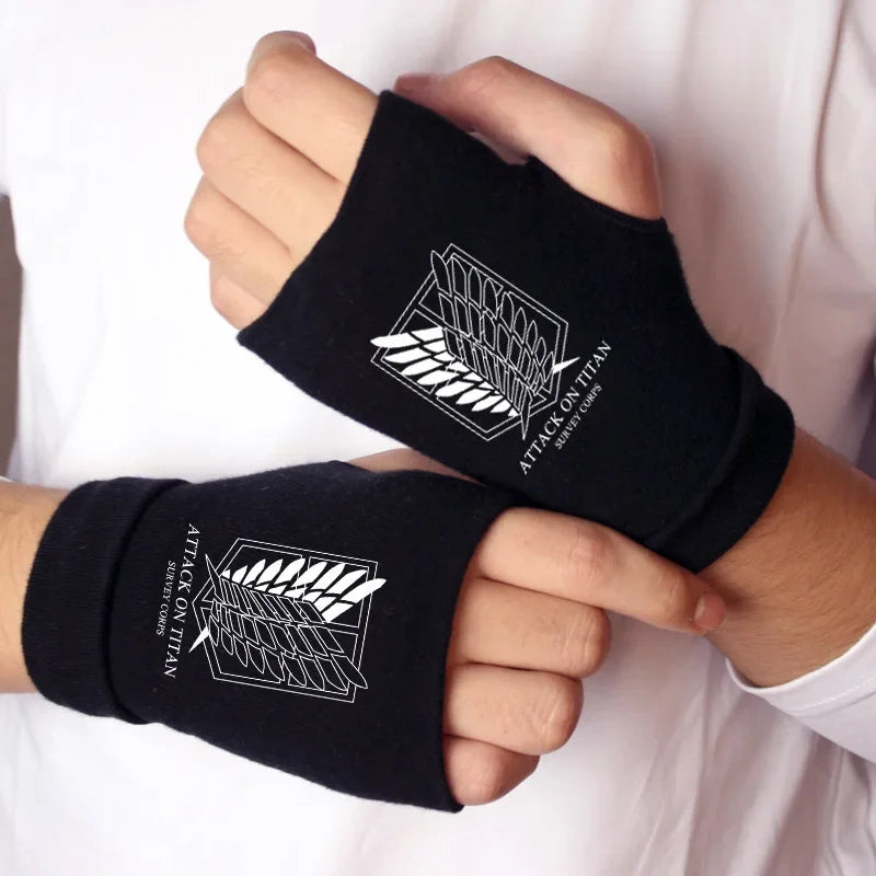 Naruto Anime Cosplay Black Gloves