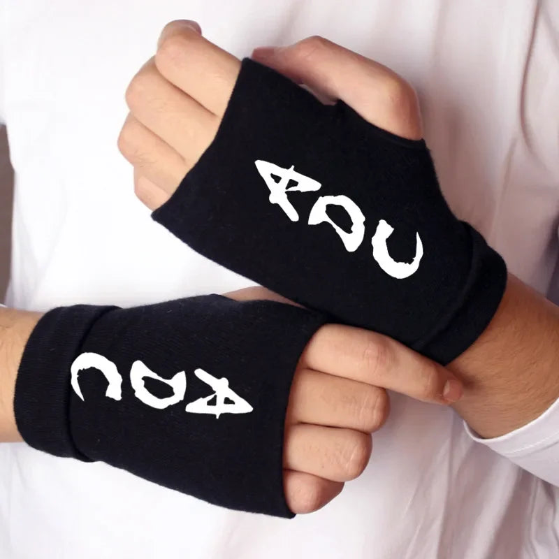 Naruto Anime Cosplay Black Gloves